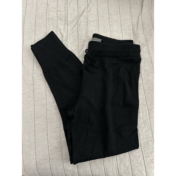Michael Stars Black Jogger Pants Size Medium Loungewear - Picture 1 of 4